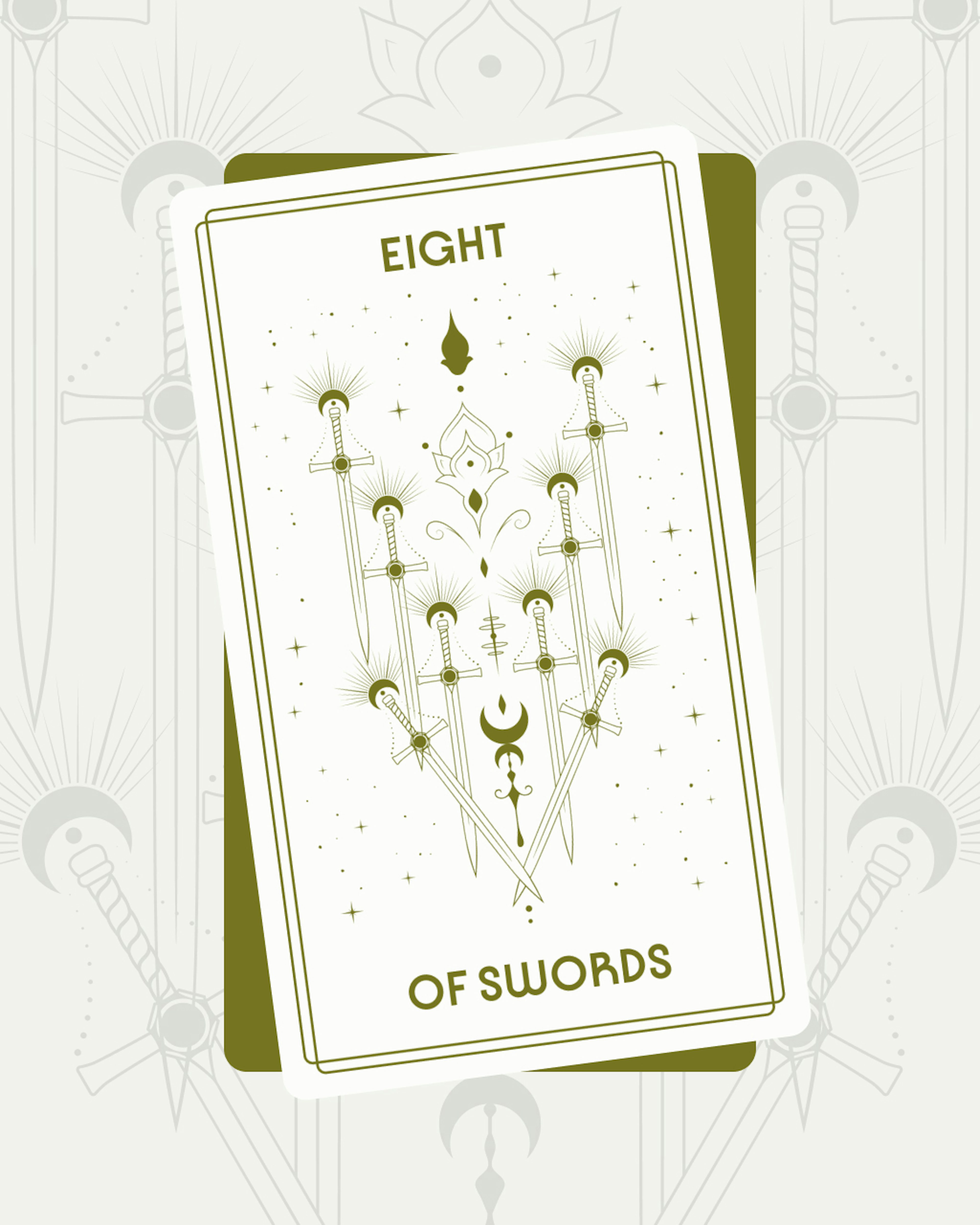 Eight of Swords Tarot Card