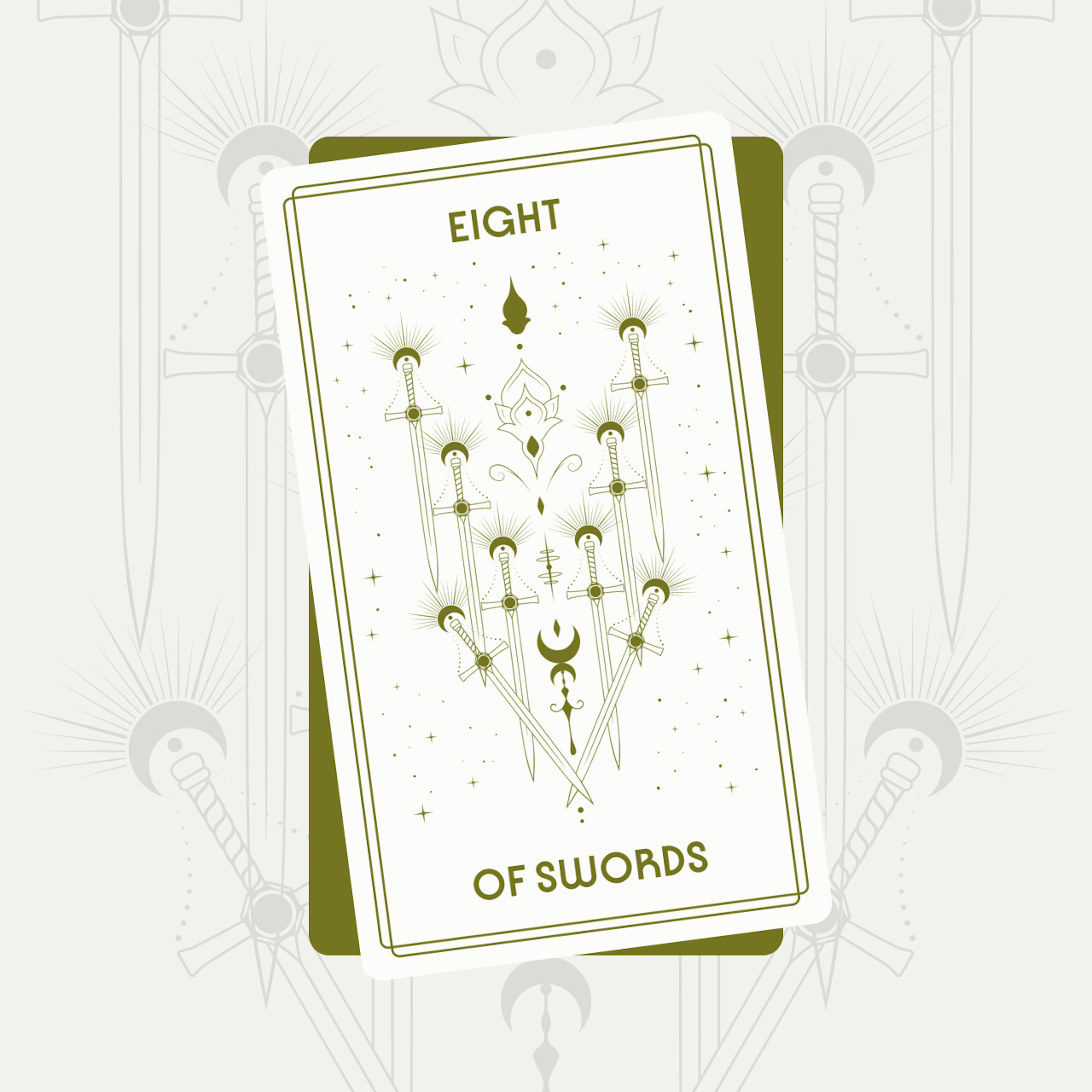 Eight of Swords Tarot Card