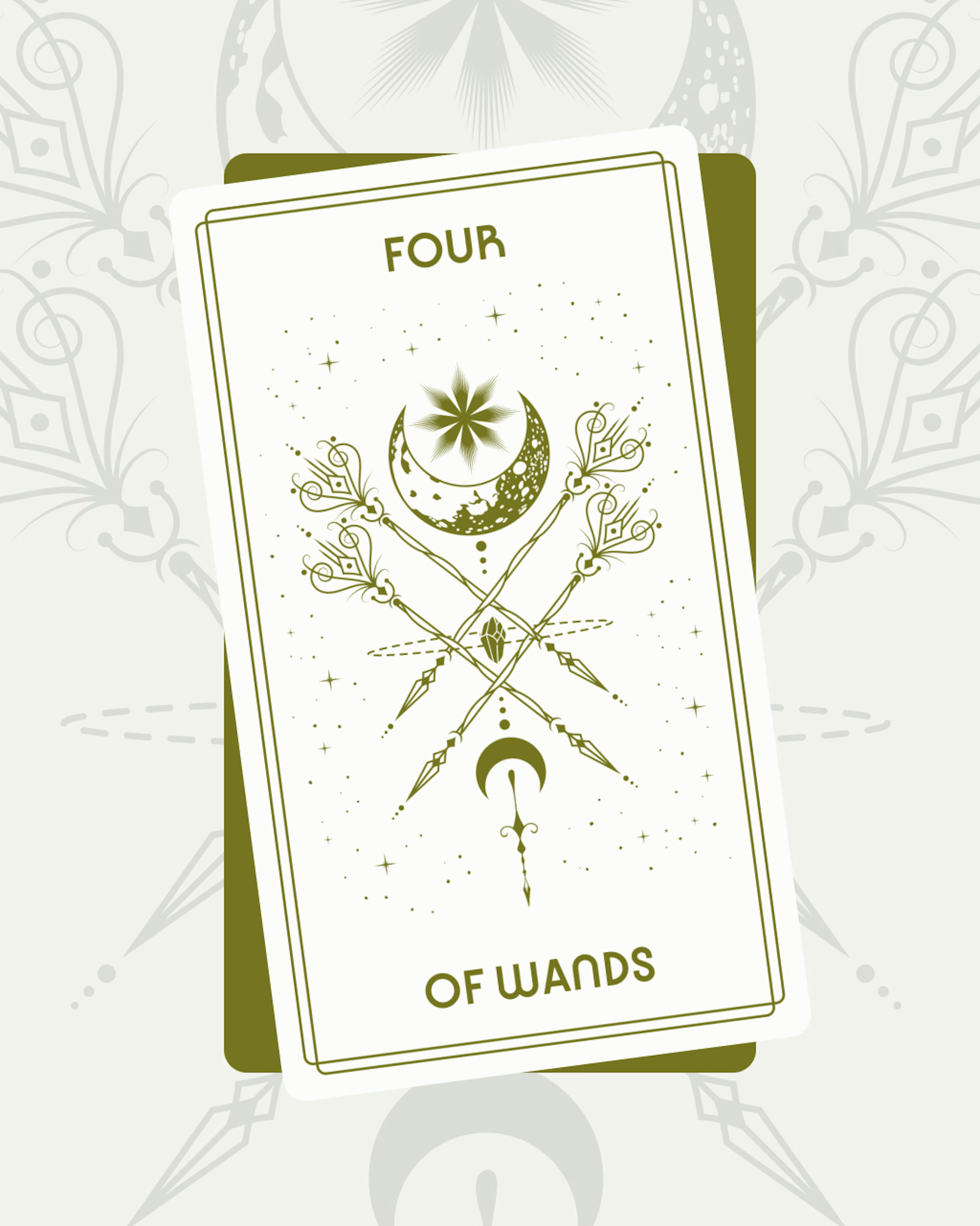 Four of Wands Tarot Card