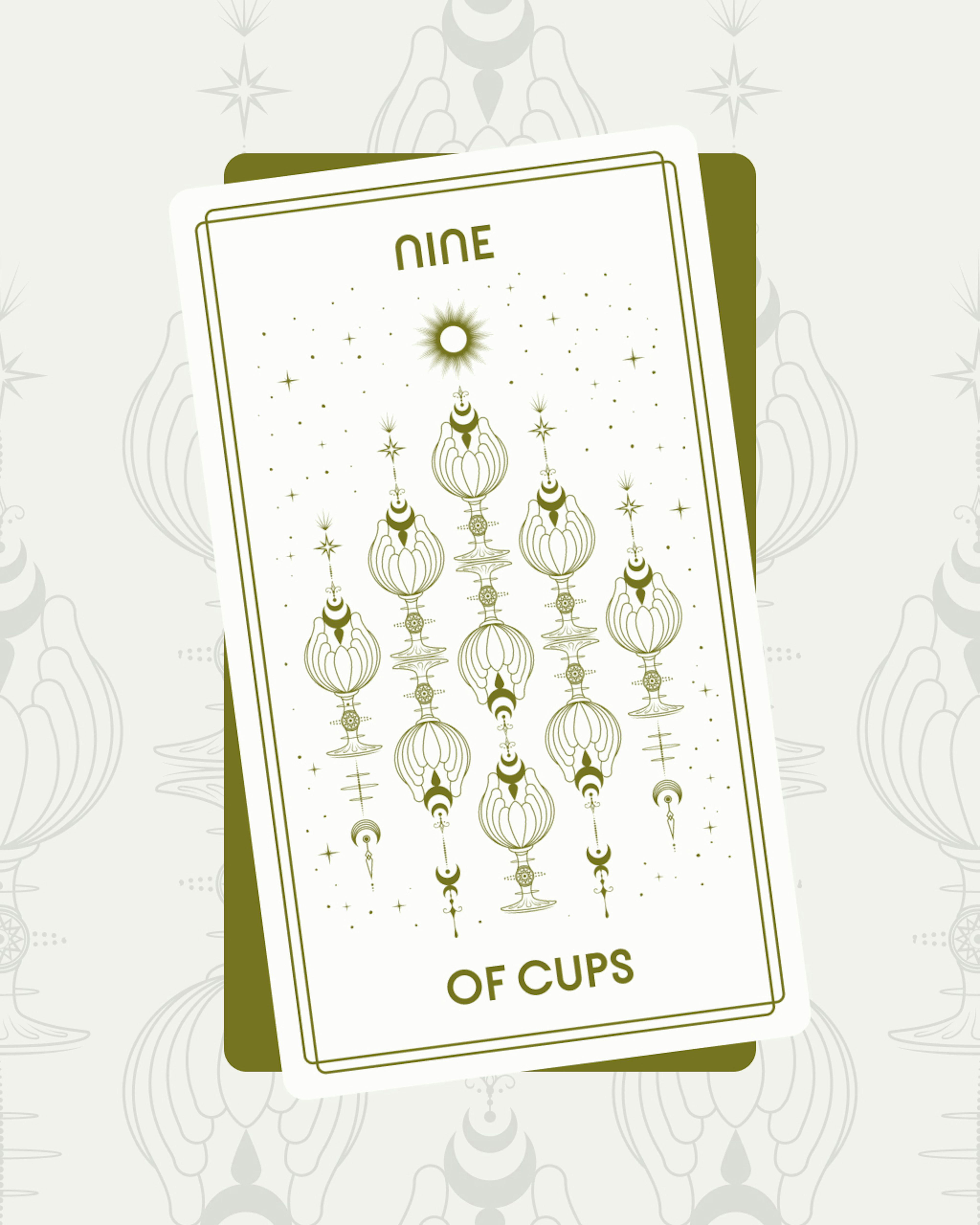 Nine of Cups Tarot Card