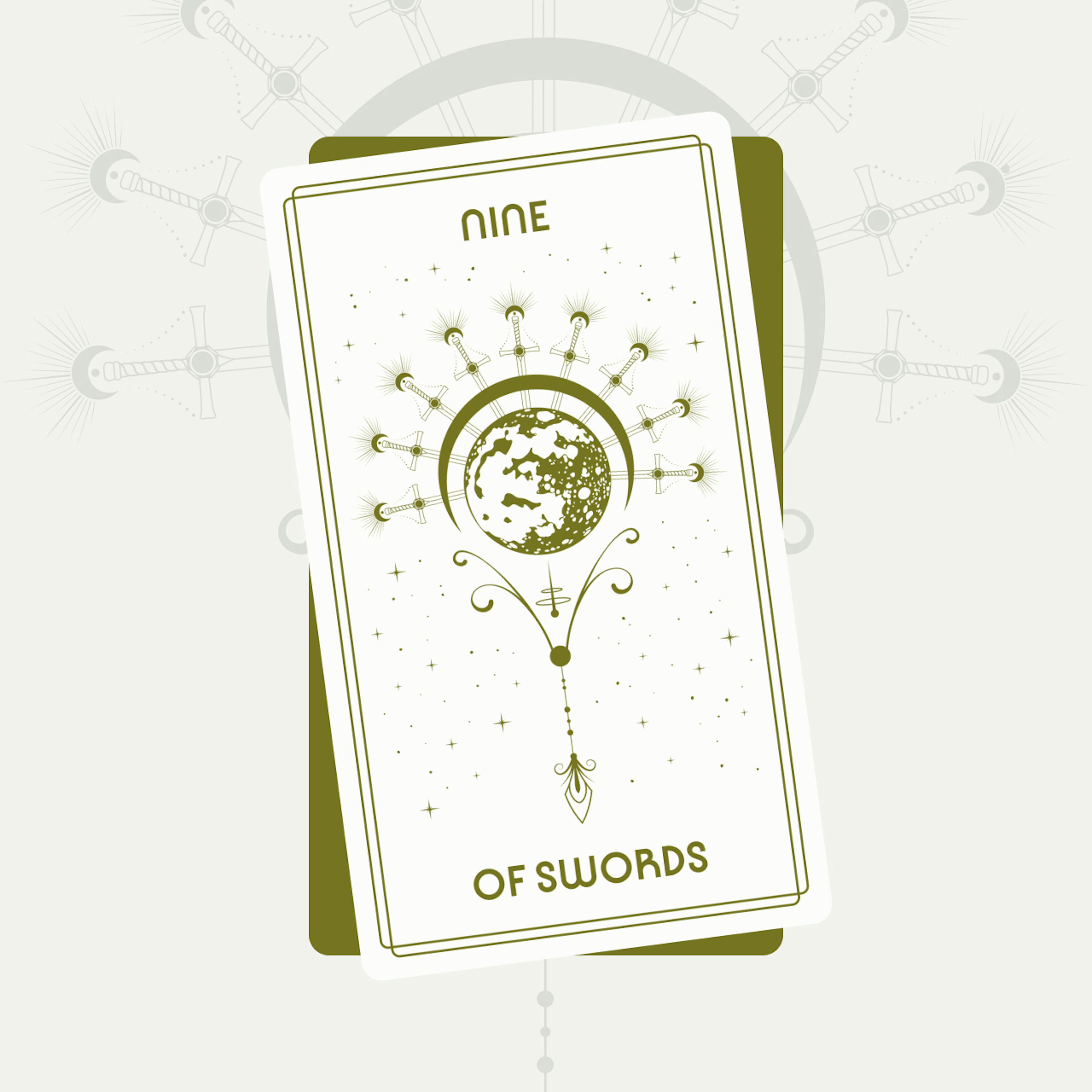 Nine of Swords Tarot Card