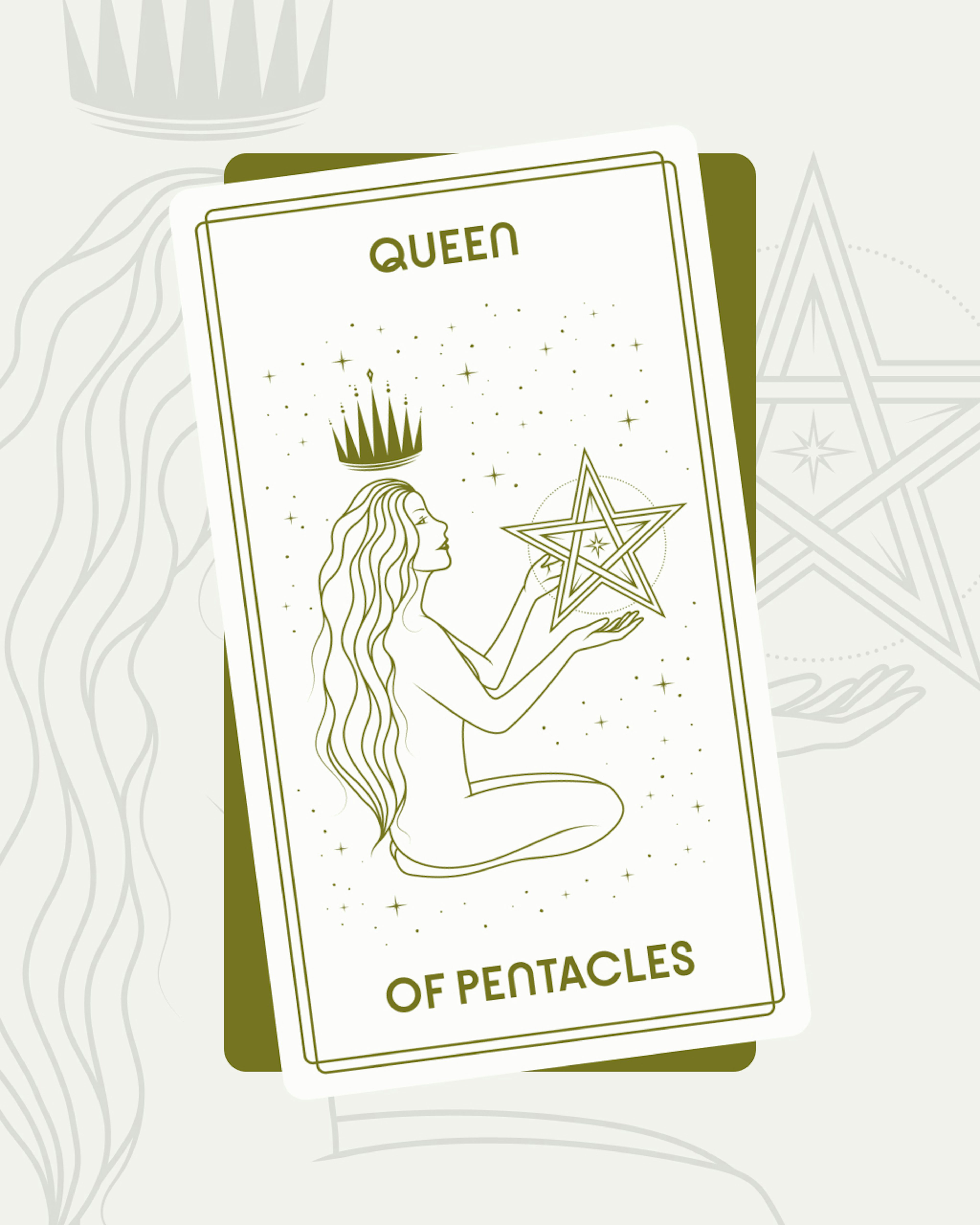 Queen of Pentacles Tarot Card