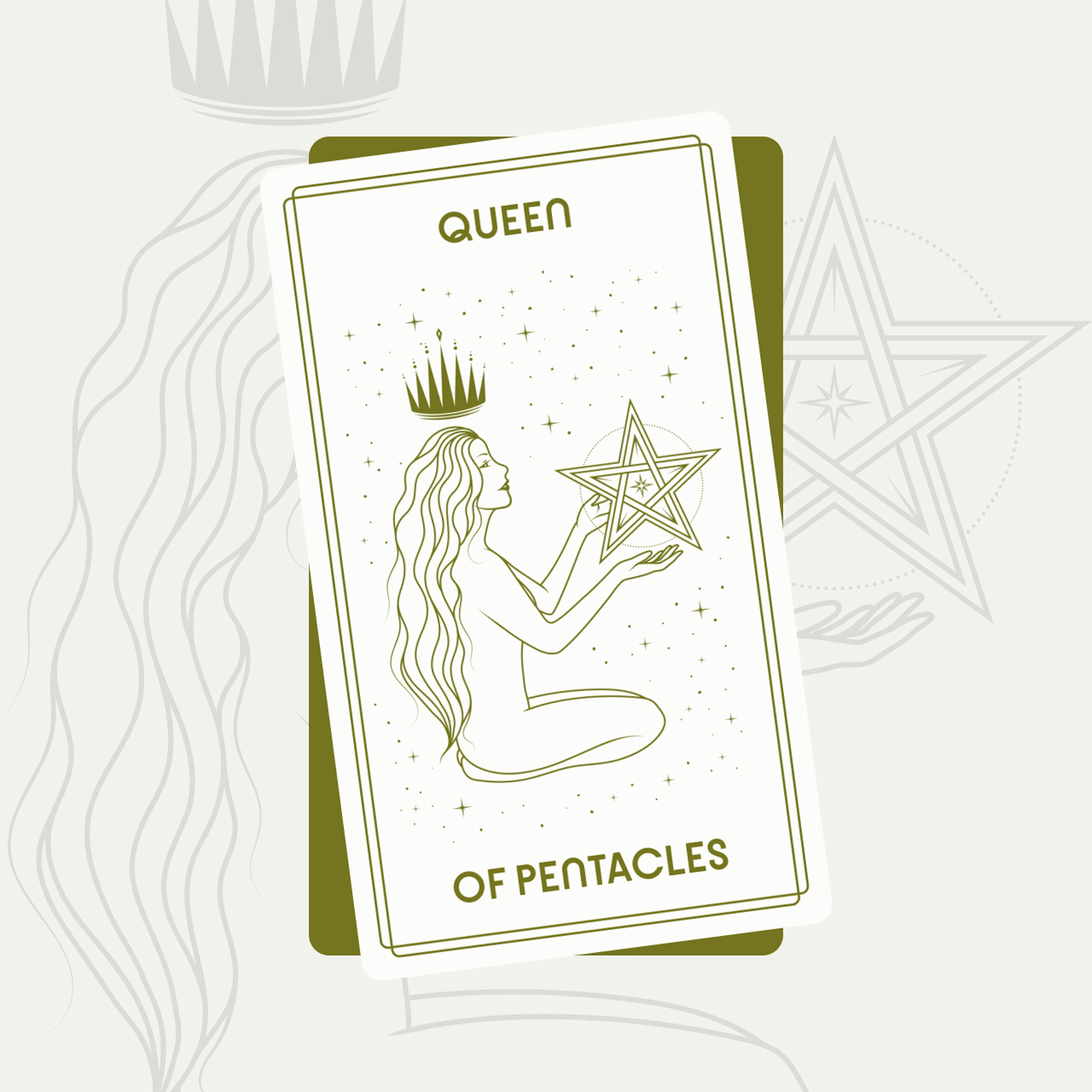 Queen of Pentacles Tarot Card