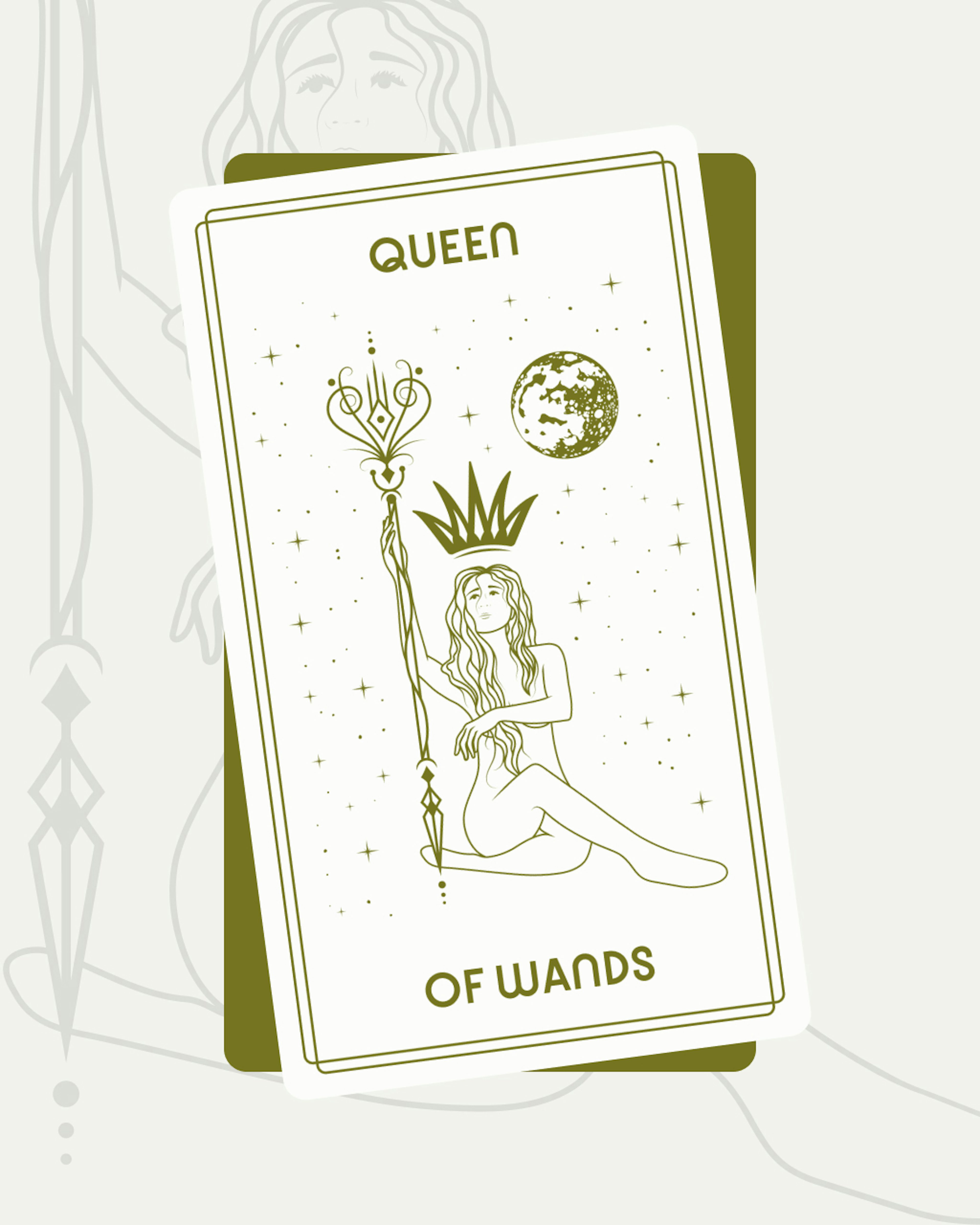 Queen of Wands Tarot Card