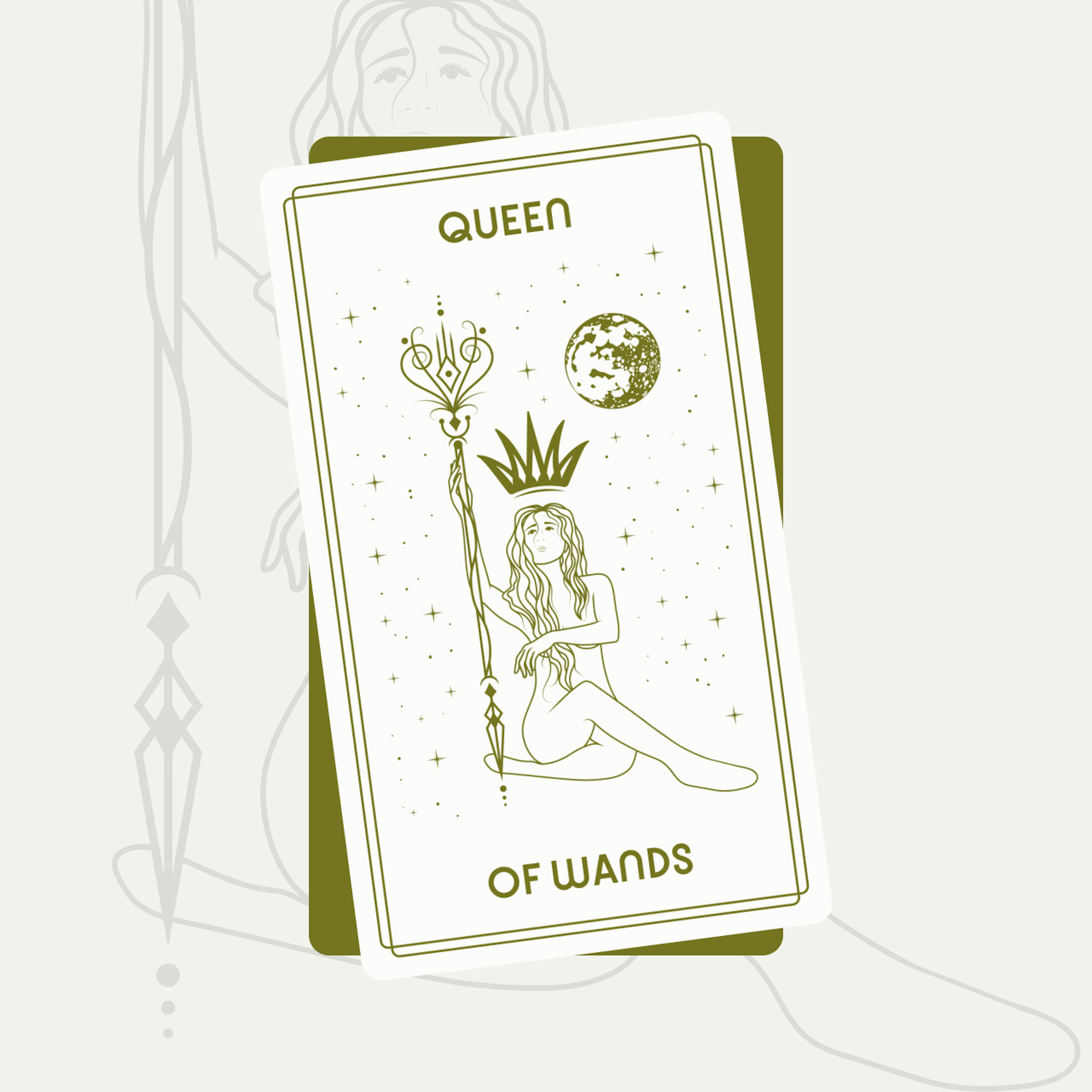 Queen of Wands Tarot Card