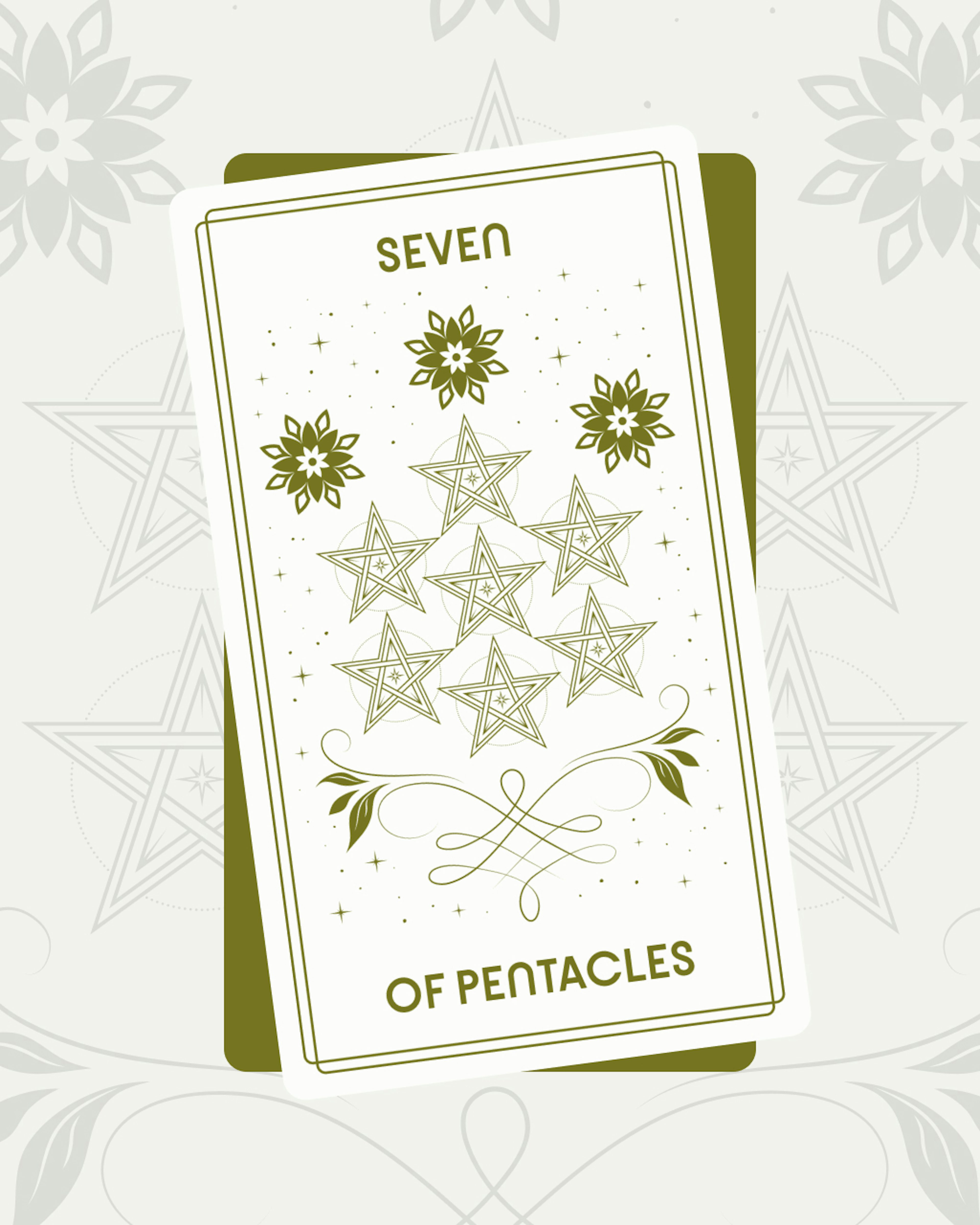 Seven of Pentacles Tarot Card