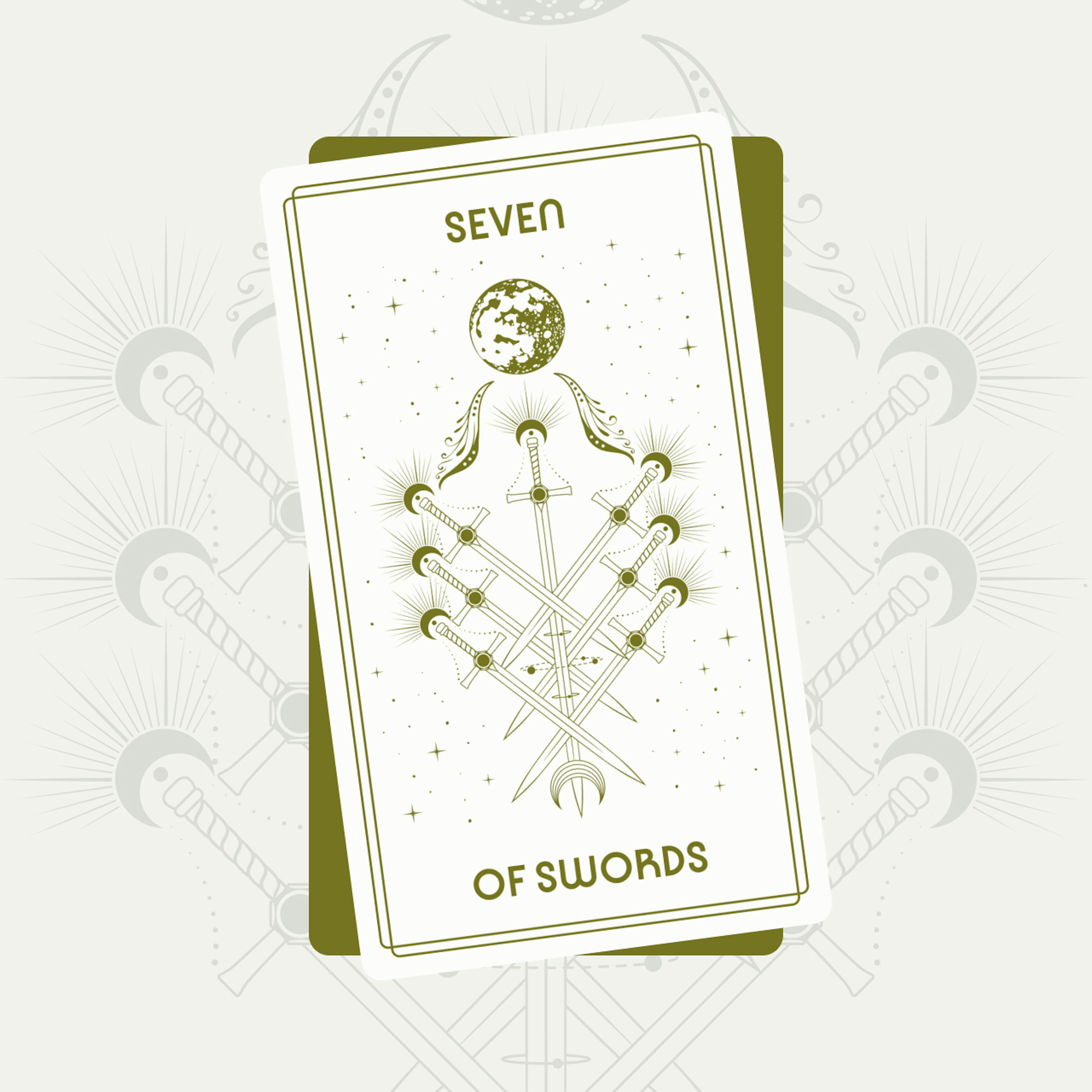 Seven of Swords Tarot Card