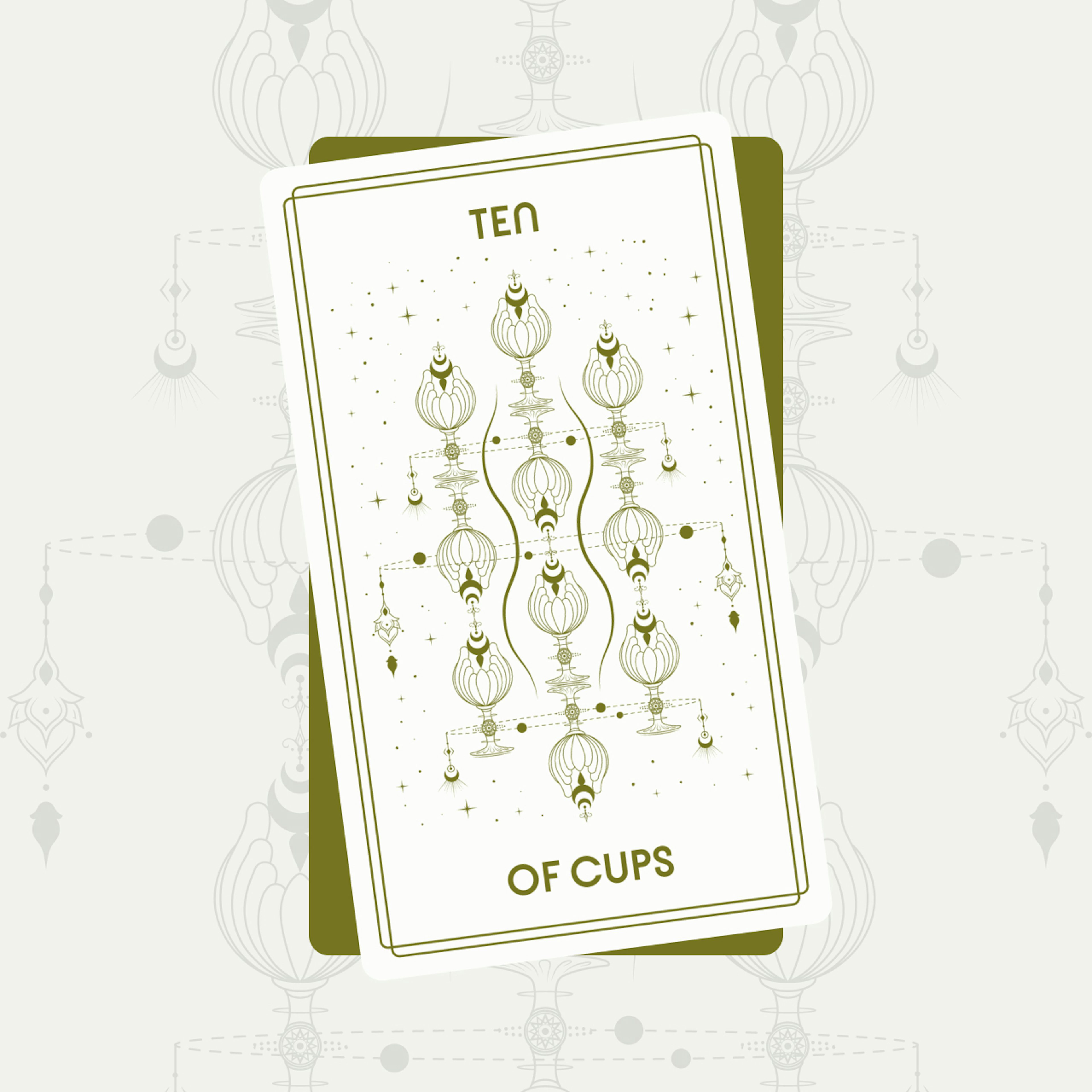Ten of Cups Tarot Card