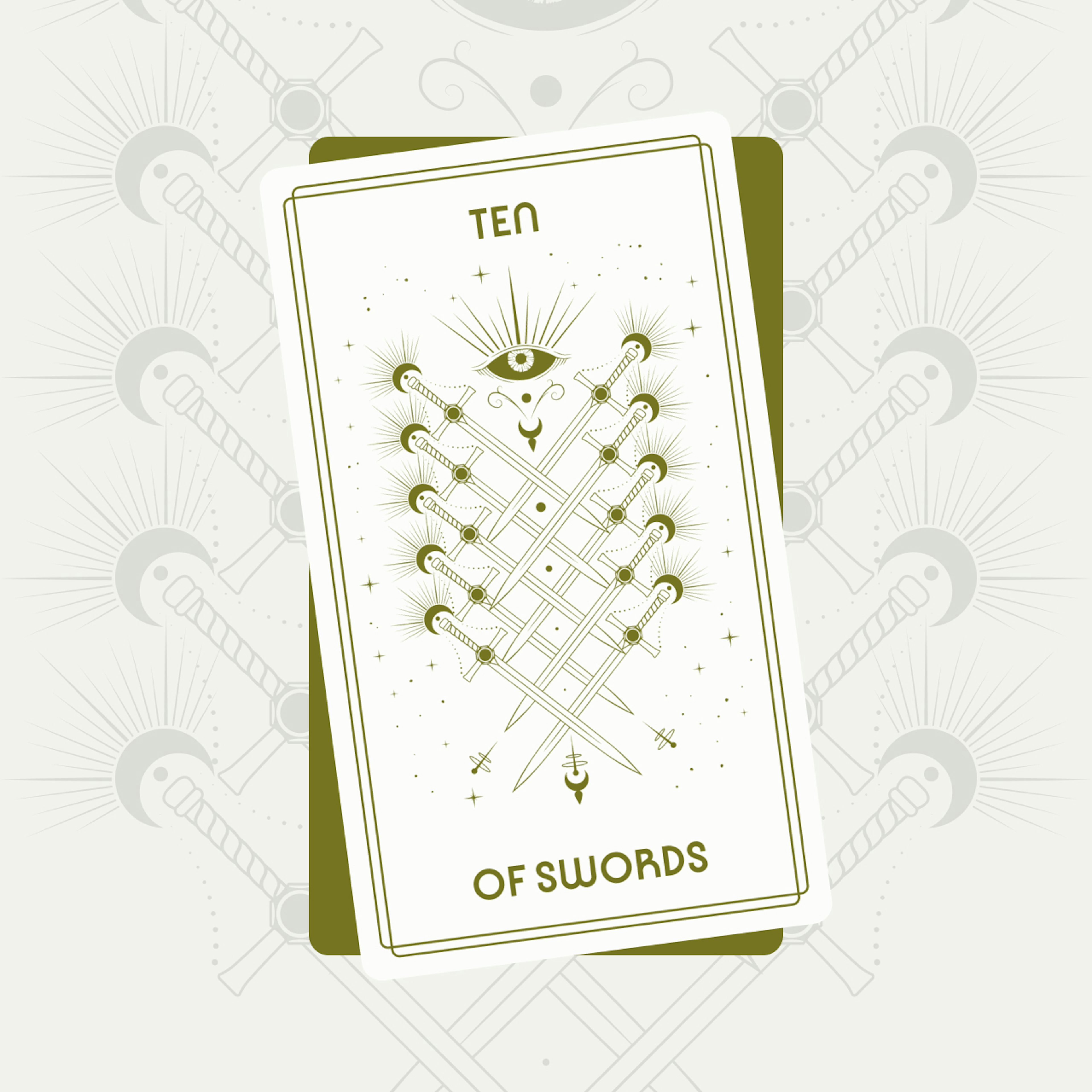 Ten of Swords Tarot Card