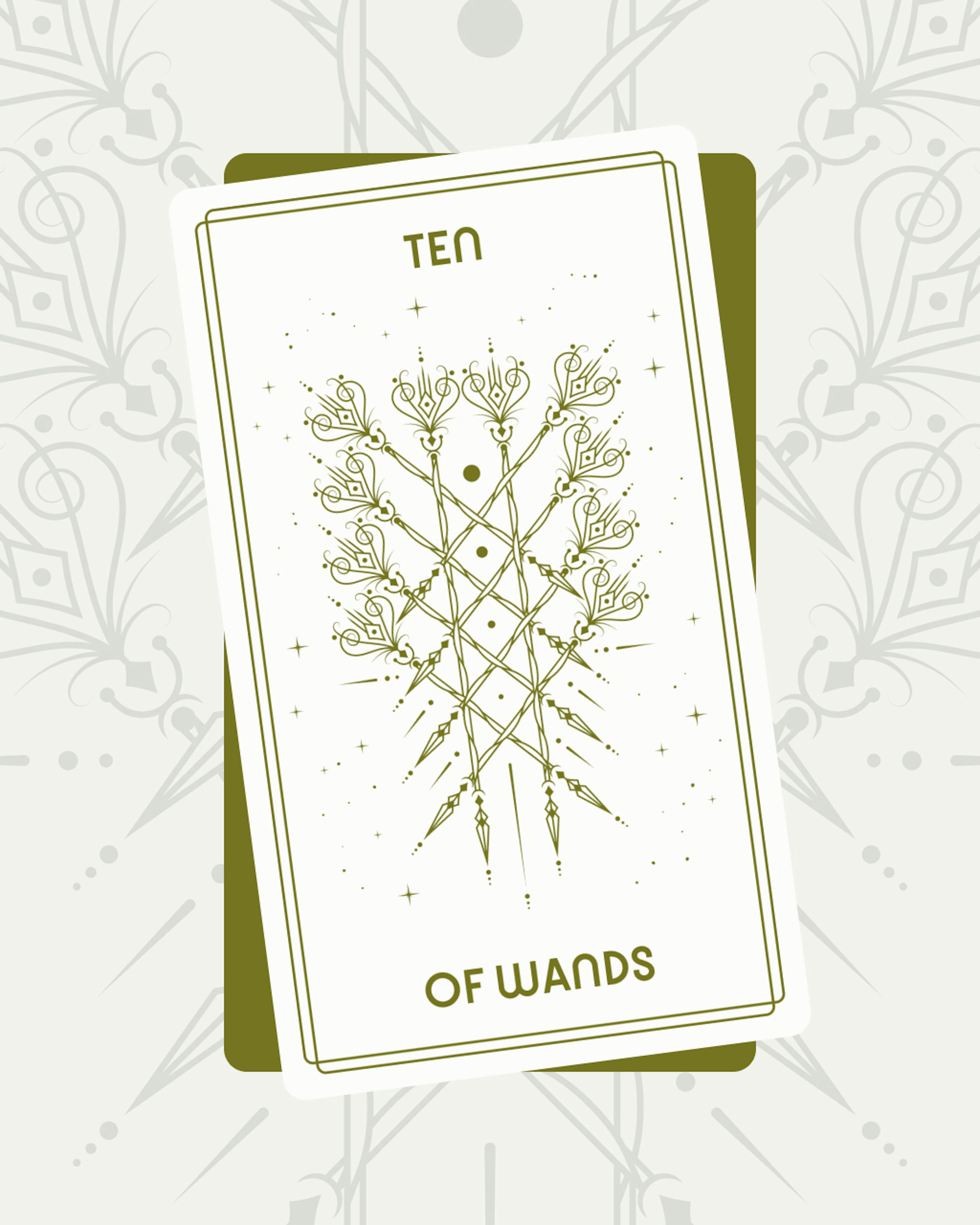 Ten of Wands Tarot Card