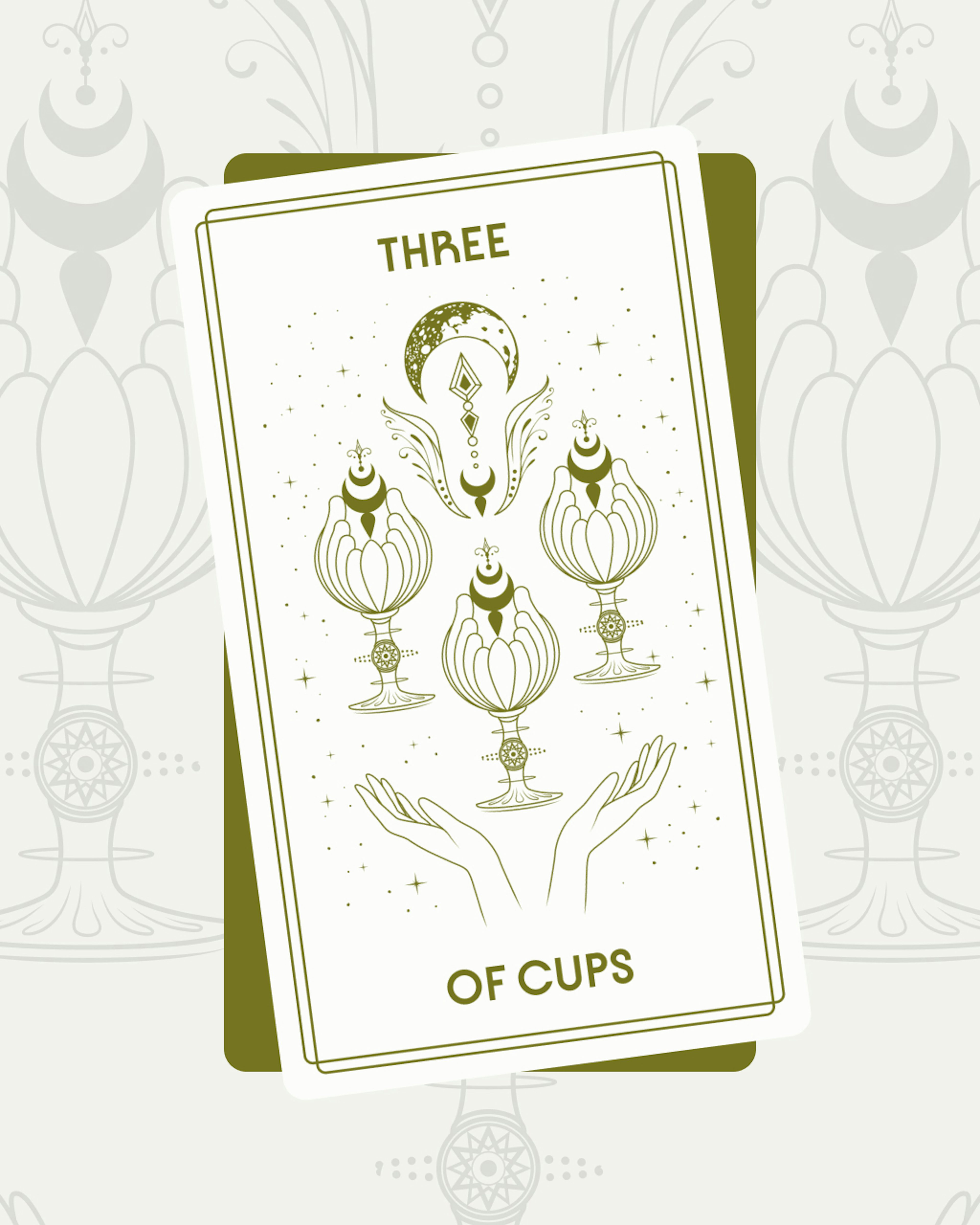 Three of Cups Tarot Card