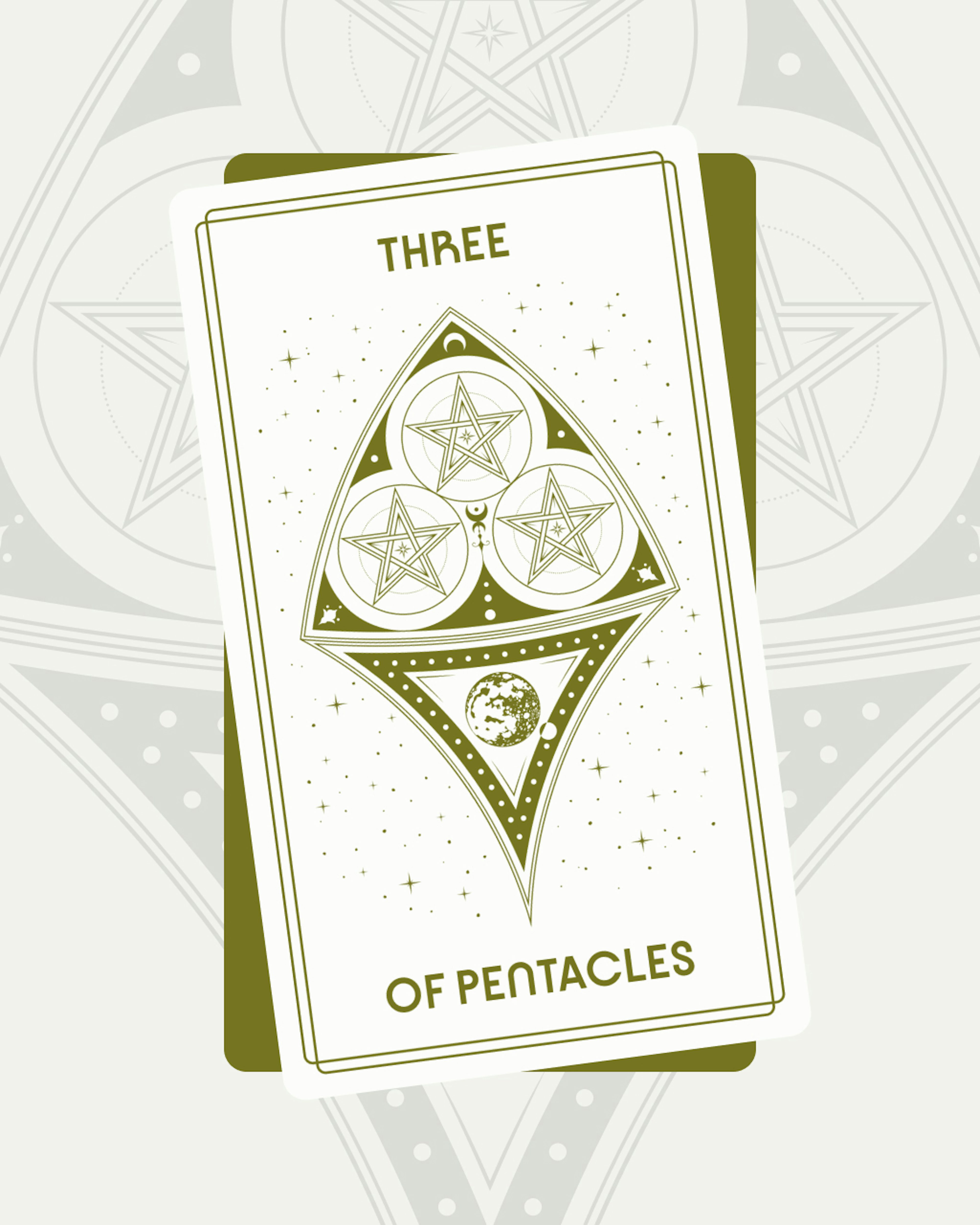 Three of Pentacles Tarot Card