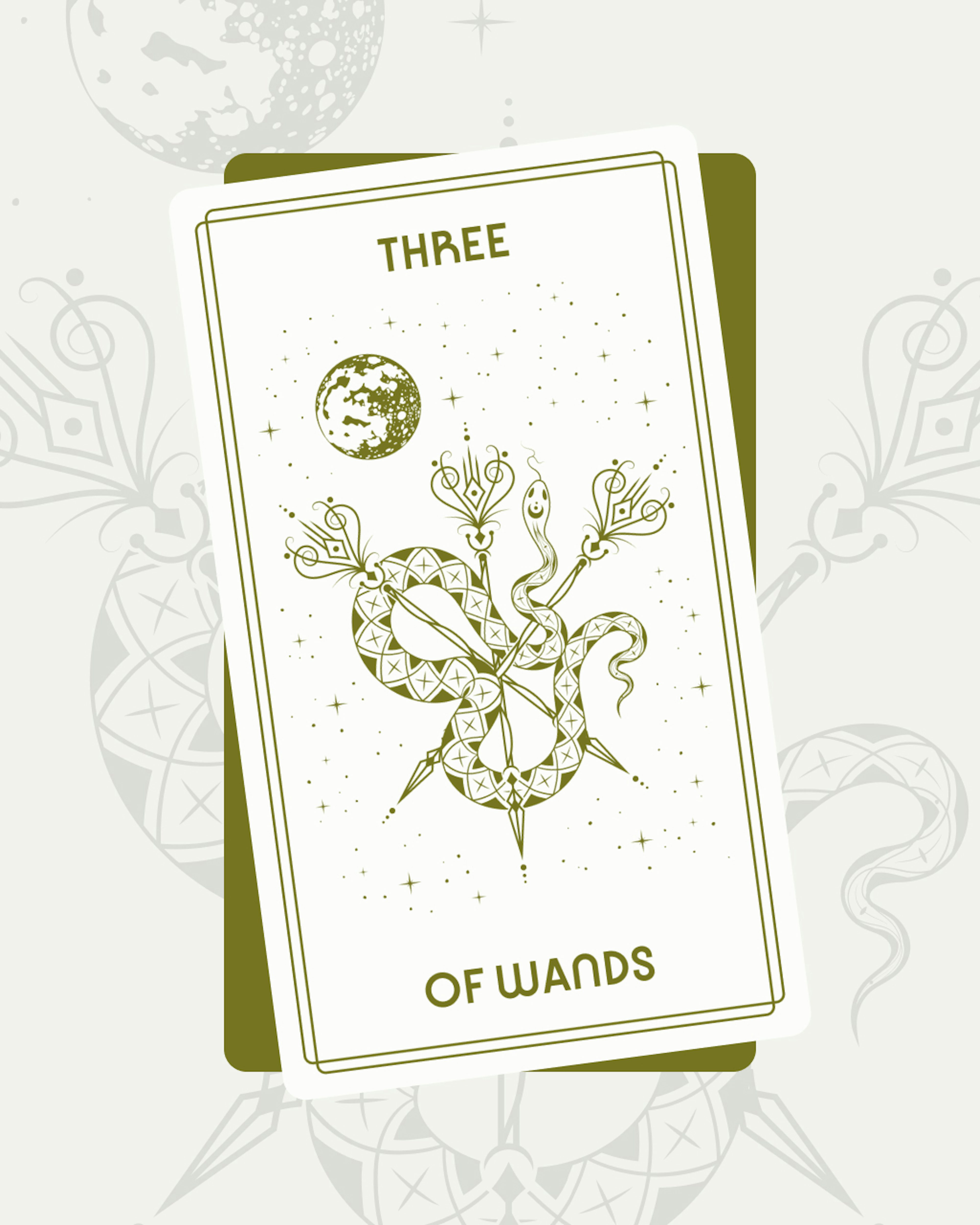 Three of Wands Tarot Card