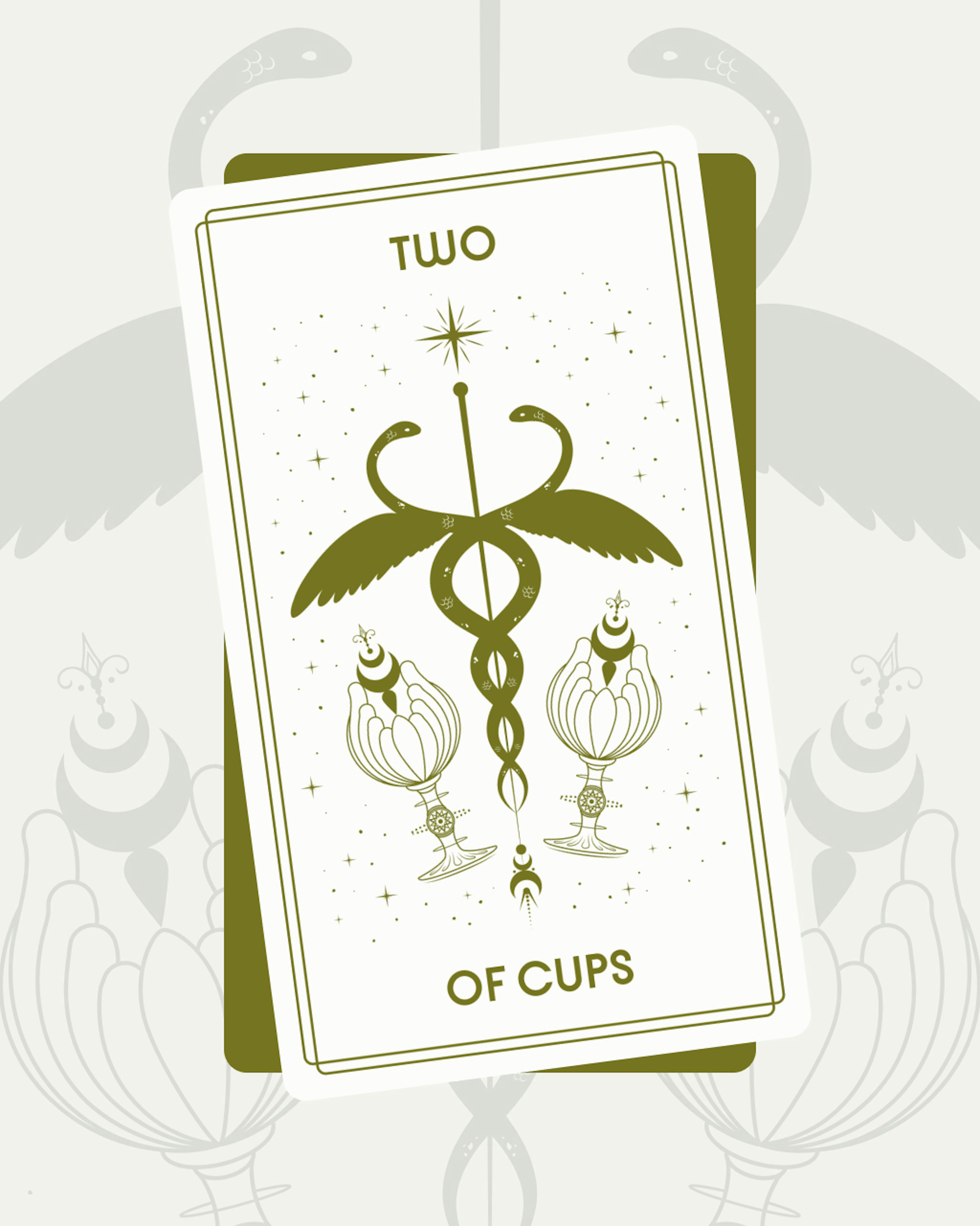 Two of Cups Tarot Card