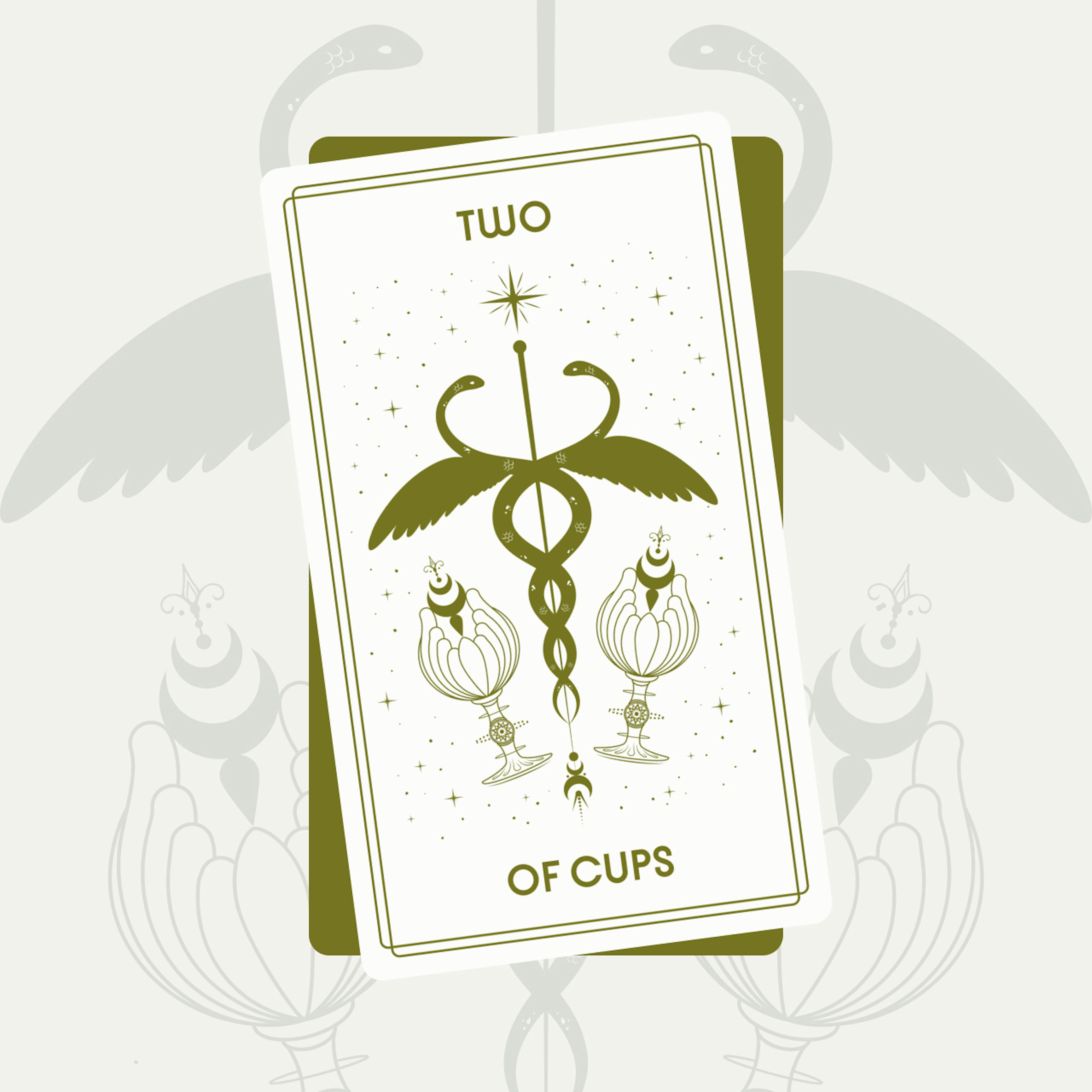 Two of Cups Tarot Card