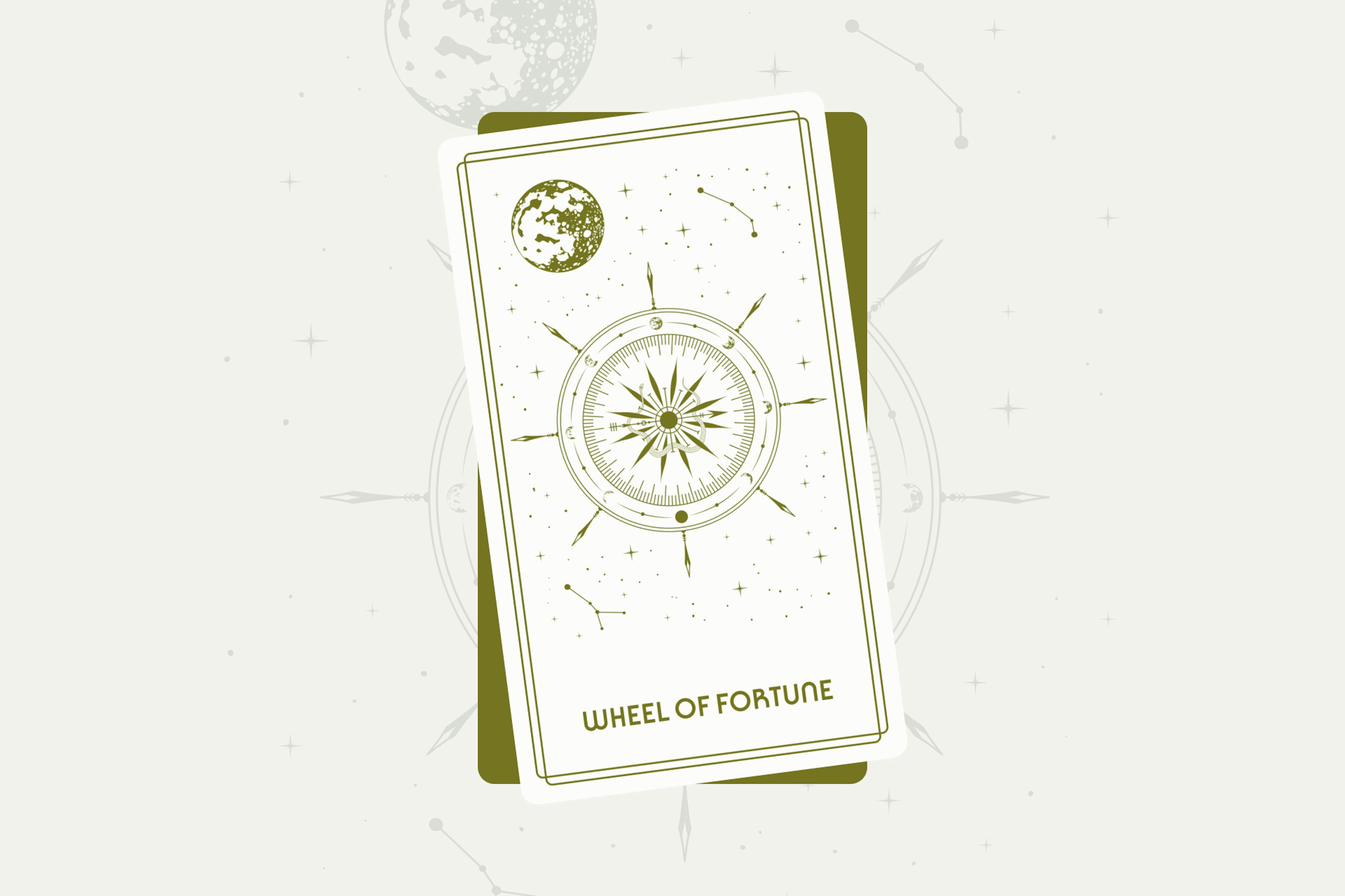 Wheel of Fortune Tarot Card (Major Arcana #10)
